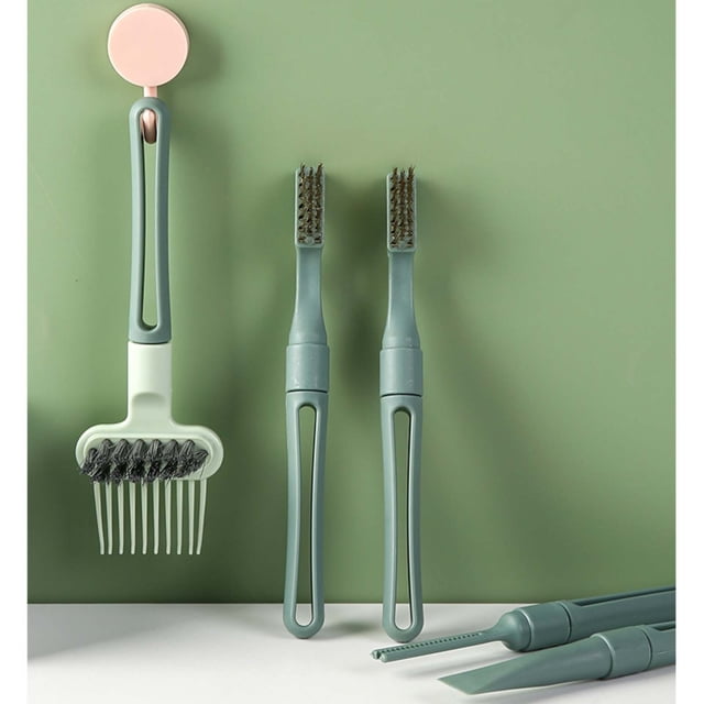 PRETXORVE Cleaning Brush Cushion Massage Comb Multifunctional Kitchen Stove Set Brush 5pc