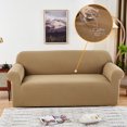 thumbnail image 1 of Stretch Sofa Slipcover Sofa Cover Furniture Protector Couch Soft with Elastic Bottom With Jacquard Fabric Small Checks Couch Covers, 1 of 7
