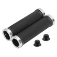 thumbnail image 2 of Bike Handlebar Grips, Handlebar Grips Shock Absorption Aluminum Alloy Locking Ring  for Long Term Riding White,Silver,Gold, 2 of 7