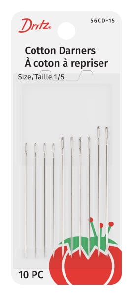 Dritz Cotton Darners Hand Needles, Assorted Sizes