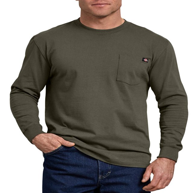T-Shirt à Manches Longues Col Rond pour Hommes et Grands Hommes
