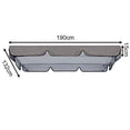 thumbnail image 1 of Outdoor Waterproof Swing Cushion Canopy Cover Set Replacement For Garden Yard, 1 of 4