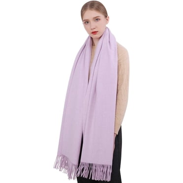 Women Scarf Pashmina Shawls and Wraps Lavender Long Large Winter More Warm Thicker Scarves Lavender