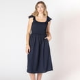 thumbnail image 4 of Devoted robe midi sans manches avec volants sur les épaules, 4 of 7
