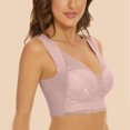 thumbnail image 4 of Pisexur Deep V Lace Bralettes for Women, Plus Size Signature Lace Unlined Underwire Bra with Support, 4 of 6