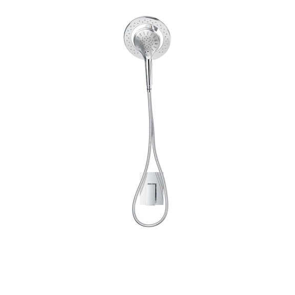 The akuaplus® - VERA pressure balance valve faucet 1/2 in. PEX with Magnetic 3 settings hand shower. chrome finish