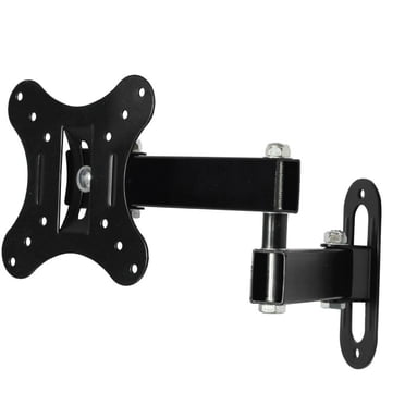 axGear Support Mural pour Téléviseur à Écran Plat et Moniteur, Pivotant et Inclinable, LED LCD HDTV 14 à 27 Pouces