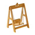 thumbnail image 3 of Siruishop Doll Swing Accessories Professional Adjustable Rope Length Easy Assembly Toy Chick, 3 of 8