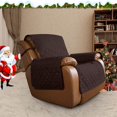 thumbnail image 2 of CHOK 2024 Reversible Water Resistant Recliner Cover with Elastic Straps  Gray/Light Gray, 2 of 7