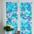 thumbnail image 2 of XZNGL Home Decor Mirror Wall Decor Pvc Lily Static Window Film No Glue Removable Stained Glass Decal, 2 of 9