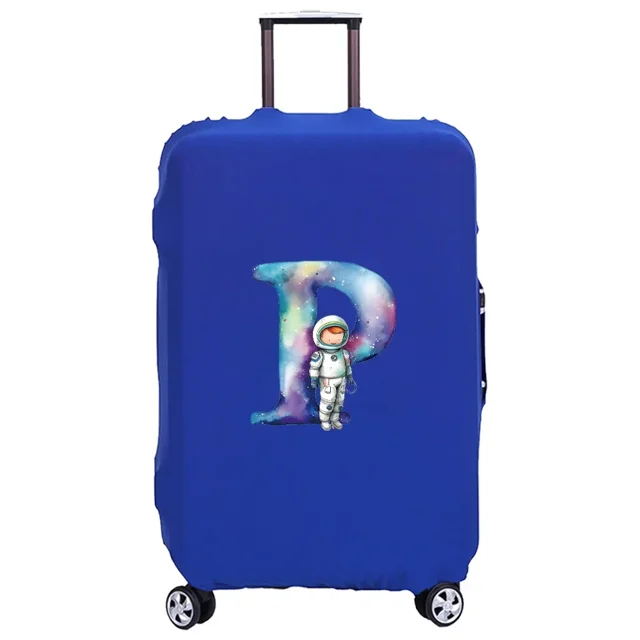 Luggage Cover Washable Case Cover Protective Case Scratch Proof Case Cover Suitable for Astronaut Print Pattern Fits 18-32 Inch 8astronaut letter P S
