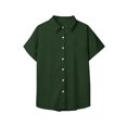 thumbnail image 4 of Timegard Womens Tops Button down Short Sleeve Lapel V-Neck Top Summer Casual Shirts with Pockets Blouse, 4 of 6