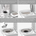 thumbnail image 3 of Cat Toilet Training Kit, Reusable Puppy Cat Litter Mat Kitty Urinal  Toilet Trainer, Removable Home Urinal  Potty for Puppy & Small Pet , Kitty Toilet Trainer Urinal, 3 of 7