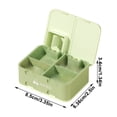 thumbnail image 3 of Btomtd Plastic Rectangular Anytime Divider Cutter Divider Break Divider Dividing Boxes, Green, 3 of 6