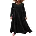 thumbnail image 1 of Robes Longues Décontractées pour Femmes, Mode, Coupe Ample, Manches Longues, Unies, Maxi, 1 of 5