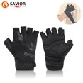 thumbnail image 1 of Savior Heat Gants de Levage Antidérapants avec Sangle de Poignet Réglable Noir, Taille p-2TG, 1 of 9