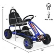 thumbnail image 2 of Gymax Kart à Pédales pour Enfants, Jouet à 4 Roues à Chevaucher avec Siège Ajustable et Frein à Main, Bleu, 2 of 10