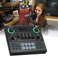 thumbnail image 3 of Device V9 Live Sound Card BT Accompaniment Audio Mixer with Sound Effects Broadcasting Recording  Singing On Phones Laptop, 3 of 7