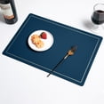 thumbnail image 1 of EGNMCR Kitchen Gadgets,Kitchen Essentials,Kitchen Accessories Fashionable And Beautiful Table Runner Leather Placemats Double Sided Western Style Household Heat Insulating Mats Placemat Napkin, 1 of 6