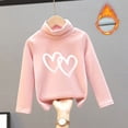 thumbnail image 2 of Girls Fall Shirts And Tops High Collar Velvet Warmth Soft Unisex F Going Out Fall Tops for 7-8 Years, 2 of 3