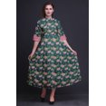 thumbnail image 2 of Bimba Floral Ladies Button Down Print Dress A-Line Cocktail Party Shirt Dress-XX-Large, 2 of 5