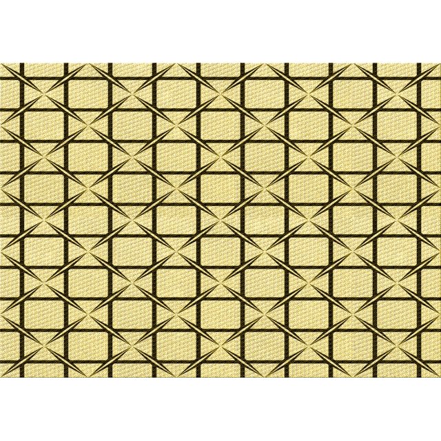 Ahgly Company Machine Washable Indoor Rectangle Transitional Mustard Yellow Area Rugs, 2' x 3'