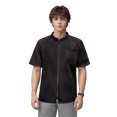 thumbnail image 4 of TOPTIE Short Sleeve Chef Coat Jacket Black Mesh Zipper Chef Uniform, 4 of 8