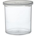 thumbnail image 2 of Carlisle FoodService Products Classic Round Storage Container Crock with Lid for Kitchen, Restaurants, Home, Plastic, 1.2 Quarts, Clear, 2 of 4