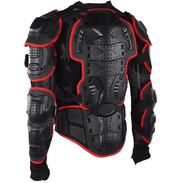 Motorcycle Armor, EVA Polystyrene Foam + PE Shell Motorcycle Riding Armor Protective Jacket Full Body Armor for Adult Men and Women