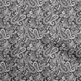 thumbnail image 1 of oneOone Rayon Dark Gray Fabric Paisley Sewing Material Print Fabric By The Yard 56 Inch Wide-VU, 1 of 5