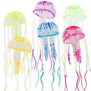 Fish Tank Decorations Glowing Effect Aquarium Decor, Artificial Jellyfish Ornament Decoration for Aquarium Fish Tank