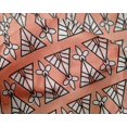 thumbnail image 4 of oneOone Silk Tabby Fabric Floral & Triangle Block Print Sewing Fabric BTY 42 Inch Wide, 4 of 4