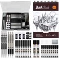 thumbnail image 1 of Art Drawing Supplies Kit, Art Mechanical Pencil Set with 6 Metal Drafting Pencil 0.5 & 0.7 & 0.9 & 2mm, 100 Sheets 9 x 12'' Sketch Book, 20 Tube Lead Refills for Sketching, 1 of 7