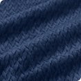 thumbnail image 3 of Bare Home Microplush Fleece Textured Blanket - 300 GSM - Fuzzy Microfleece - Soft & Plush - King, Dark Blue, 3 of 6