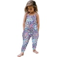 thumbnail image 2 of Birdeem Combinaison Courte d'Été pour Filles Enfants, Imprimée, à Bretelles, Sans Manches, Dos Nu, 2 of 9