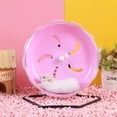thumbnail image 5 of Riforla Silent Hamster Wheel Large Small Animal Exercise Wheel with Stand | Blue Design | Easy Installation for Hamsters and R At S Novelty funny toy Purple, 5 of 5