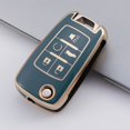 thumbnail image 1 of 5 Button Key Cover Fob Case For Chevrolet For Camaro For Cruze-Malibu For Buick, 1 of 5