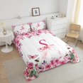 thumbnail image 3 of Ensemble de Douillette Lettre Initiale S à Motif Floral, Ensemble de Literie de la Saint-Valentin Format Simple pour Enfants Garçons Filles, Douillette en Duvet ABC's Butterfly Honeybee, Ensemble de Lit Réversible Princesse avec 1 Taie d'Oreiller Chaud, 3 of 6