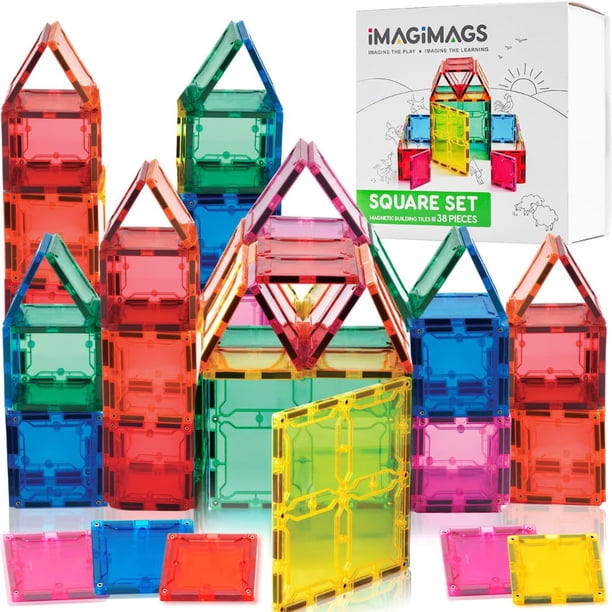 Blocs Magnétiques 60 Pièces – Couleurs Variées, éducatif, Compatible 3D, Pour Enfants 3-8 Ans