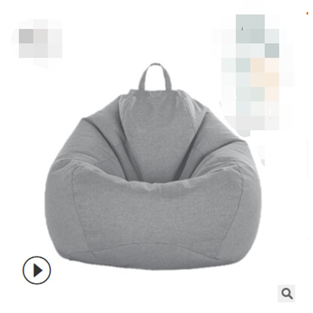 Faithtur Solid Color Lazy Sofa Cover, No Filler Bean Bag Covers with Handle