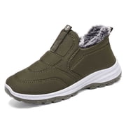 QHFBli Running Sneakers for Women Winter Warm Thick Sole Comfortable Athletic Sneakers for Women Casual On Walking Shoes with