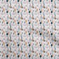 thumbnail image 1 of oneOone Georgette Viscose White Fabric Tropical Craft Projects Decor Fabric Printed By The Yard 42 Inch Wide, 1 of 4