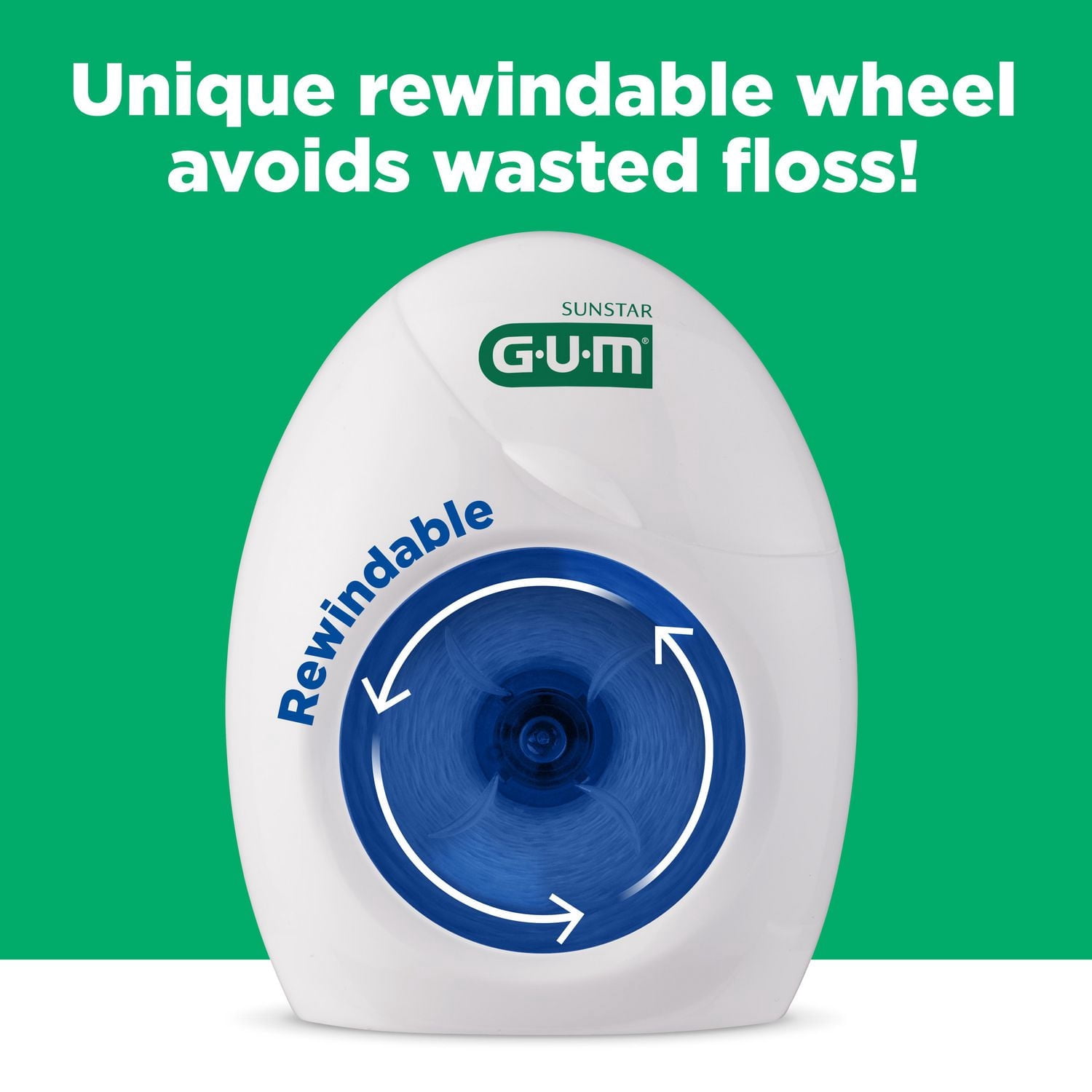 GUM® Pro-Weave® Waxed Dental String Floss, Unflavored, 165M