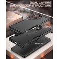 thumbnail image 2 of Poetic Neon Case for Galaxy S25 Ultra 5G, Dual Layer Heavy Duty Rugged Lightweight Slim Shockproof Protective Cover Phone Case, Black, 2 of 5