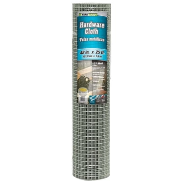 YardGard 4' x 25' 1/2" Square Mesh Wire Hardware Cloth Poultry Fence