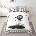 thumbnail image 2 of YST Rustic Farmhouse Grid Comforter Set, 7-Piece, Twin Size, Polyester, 2 of 5