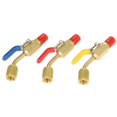 thumbnail image 1 of CHOK Réfrigérant de Climatisation 3 Pcs à Code de Couleur R410A R134A Valves d'Arrêt pour Réfrigération AC HVAC Tuyaux de Recharge, 1 of 7