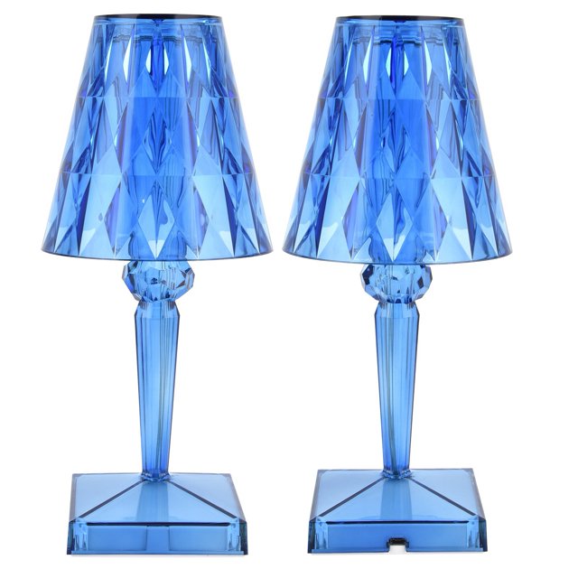 Tbest Crystal Table Light, Prism Desk Lamp Three Gears Adjustable Beautiful Transparent Prism For Gifts For Bar Hotel For Home For Decoration