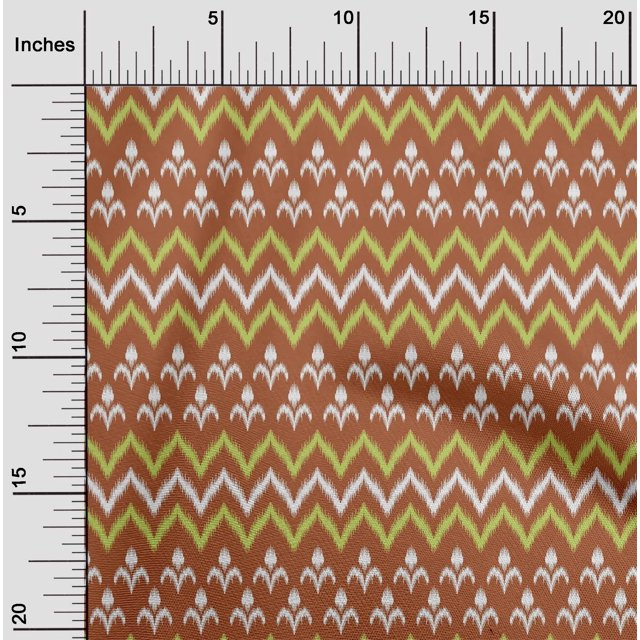 oneOone Silk Tabby Fabric Ethnic Ikat Decor Fabric Printed BTY 42 Inch Wide