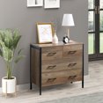 thumbnail image 2 of HOMCOM Chest of Drawers, 4 Drawer Unit Storage Chest Living Room Brown, 2 of 10